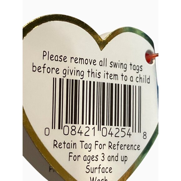 Ty Beanie Baby Lips Fish Plush Toy - Picture 9 of 12